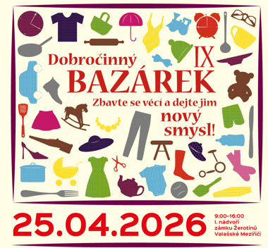 Zveme na Dobročinný BAZÁREK